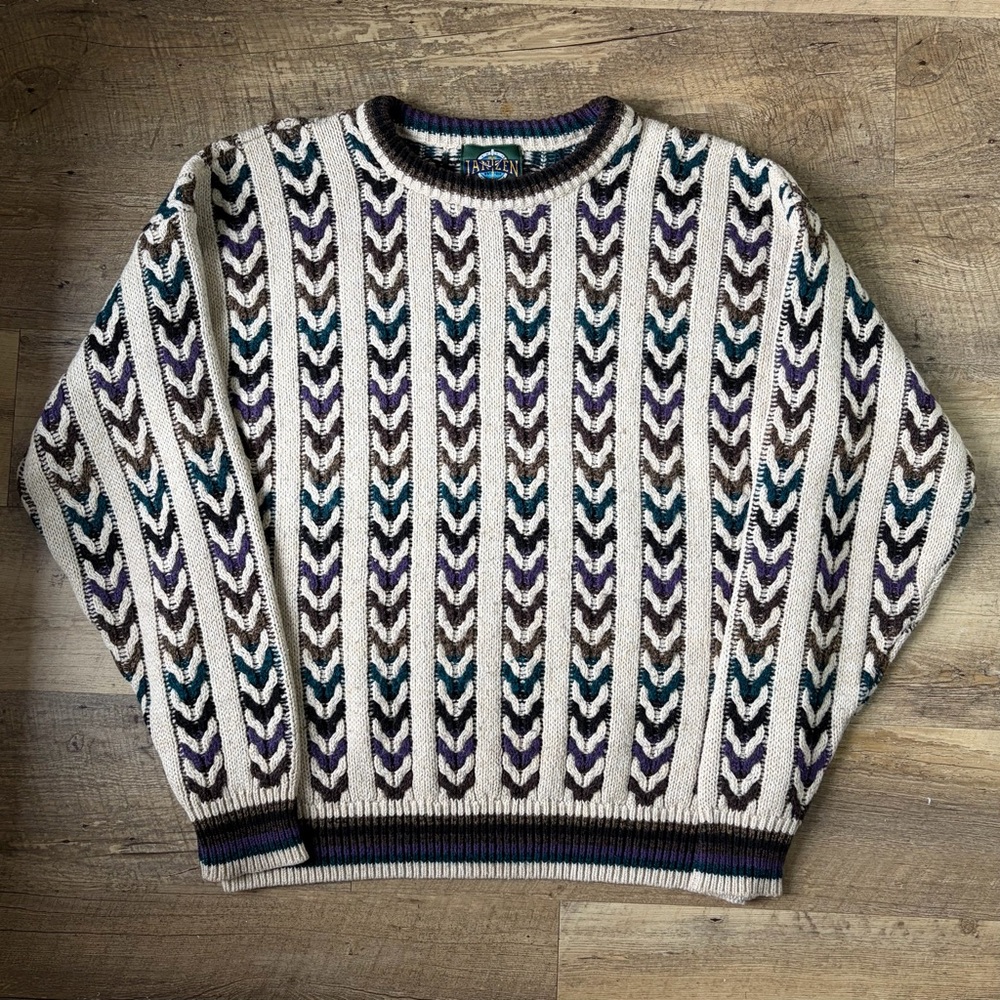 Vintage Jantzen Striped Crewneck Sweater